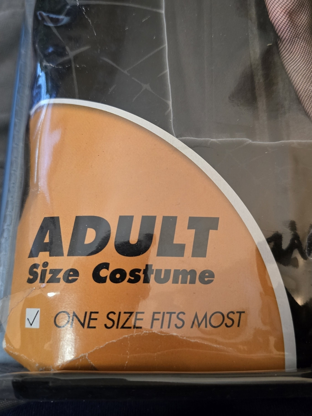 SPIRIT Black Hooded Cape Adult Size Unisex Cloak Haloween Costume Cosplay NIB - Picture 3 of 5